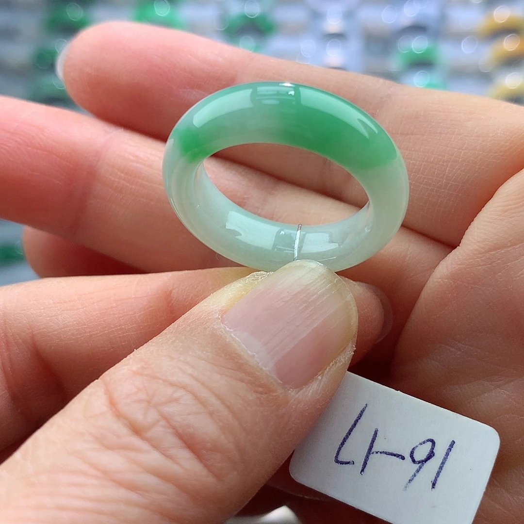 翡翠戒指未镶嵌16-17号