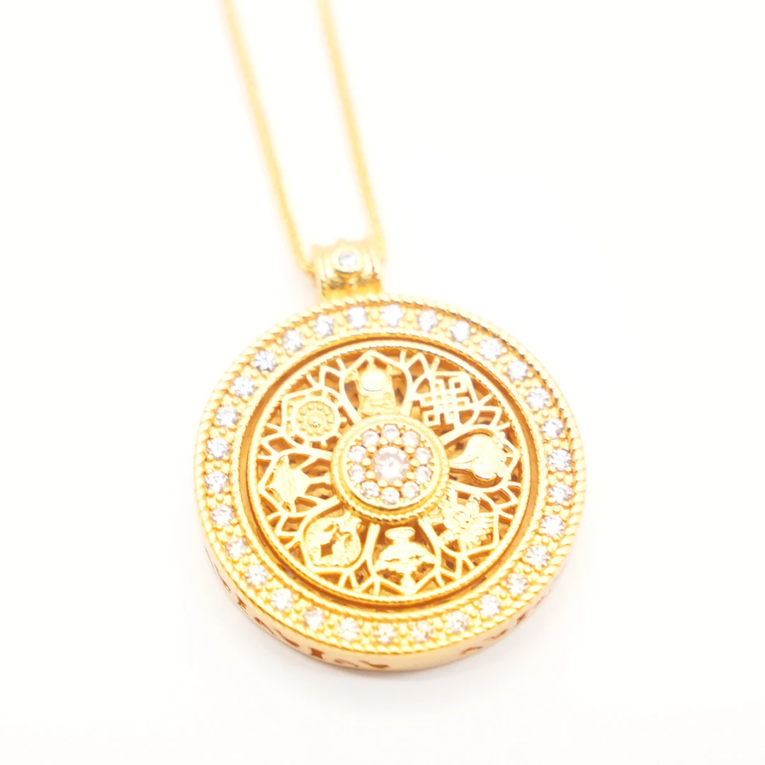 铜合金项链 吾家LUMI-命运罗盘-项链爆款气质百搭3