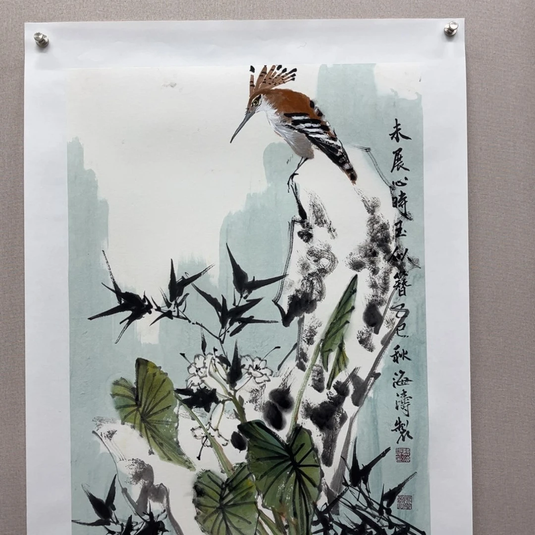 国画艺术家真人手绘