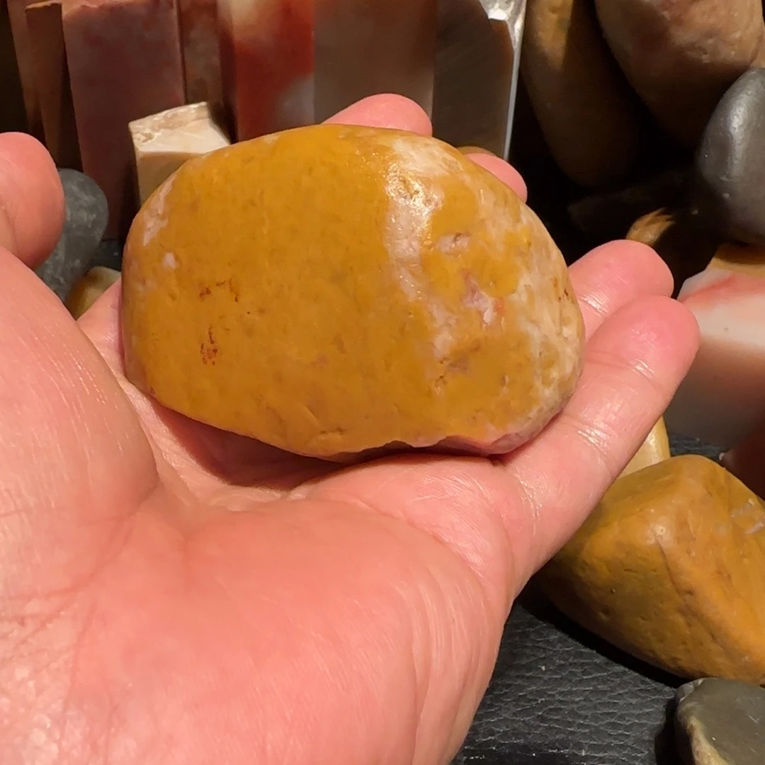 老挝石田黄原石，