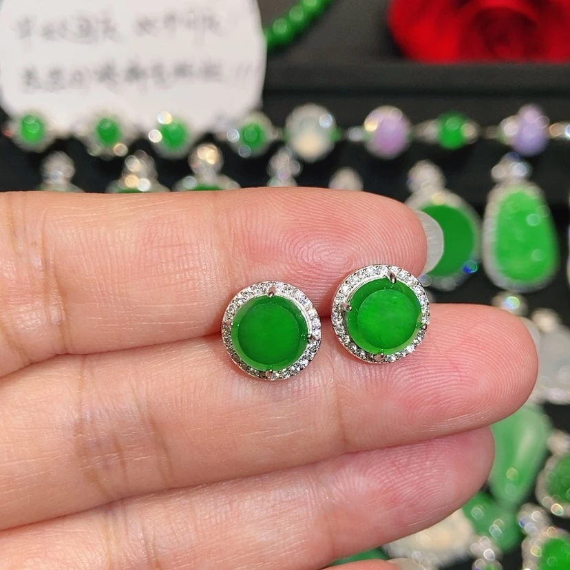 【闪购商品】未镶嵌翡翠耳饰天然翡翠