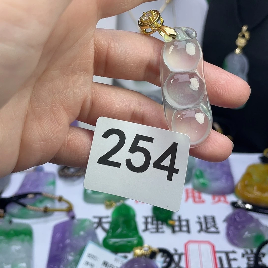 翡翠未镶嵌吊坠(赠链)