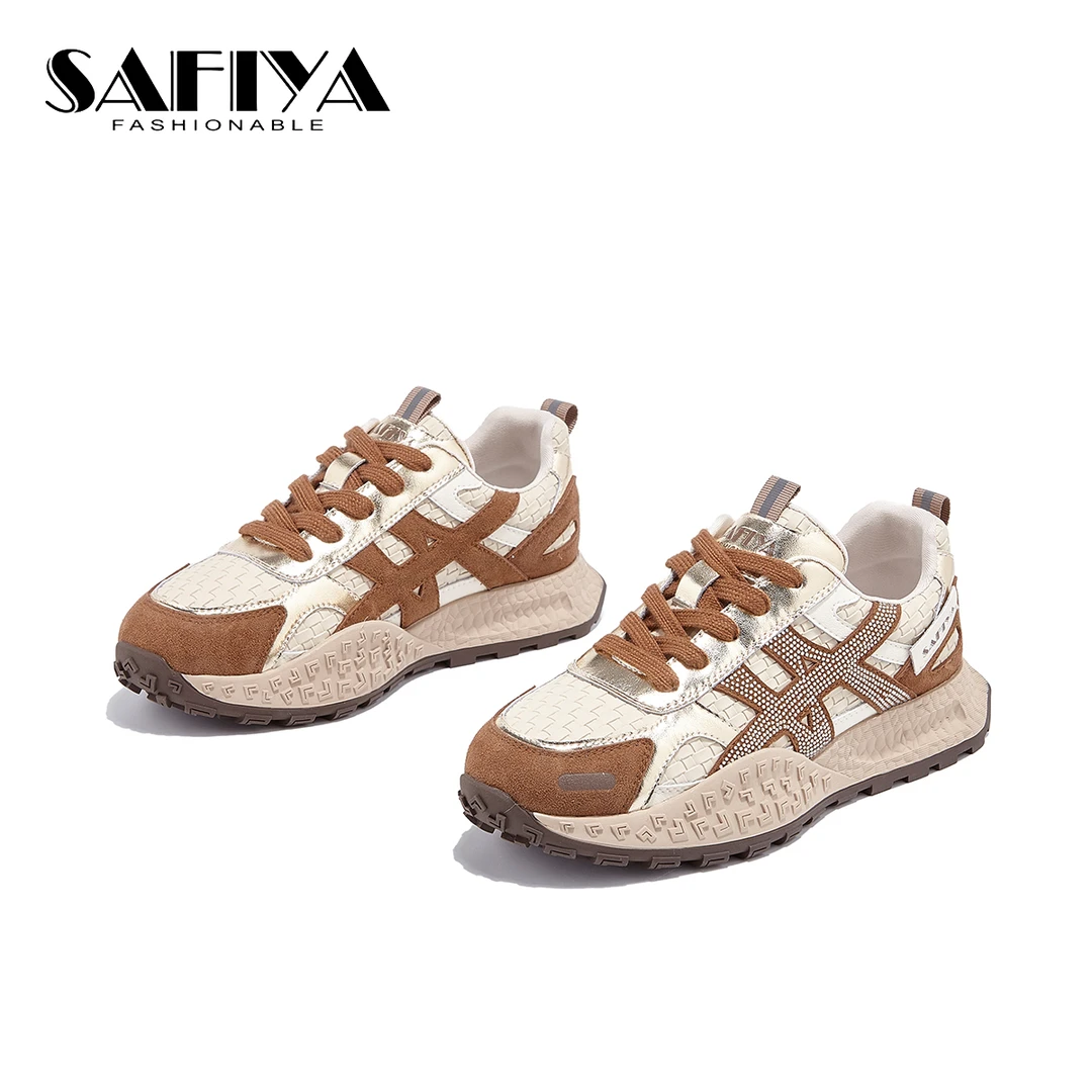 索菲娅Safiya2025秋季新款舒适轻便时尚百搭休闲女鞋SFD4112A14