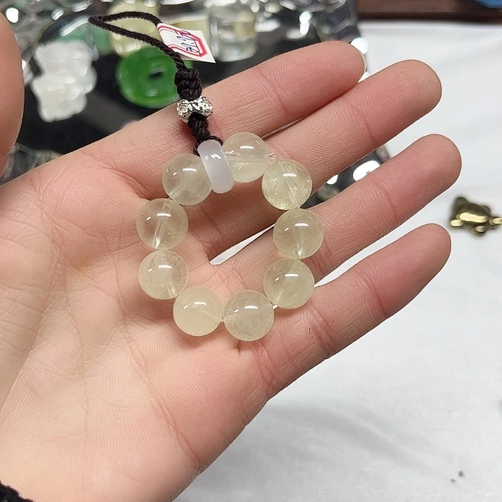 水晶未镶嵌珠宝半成品黄水手机链