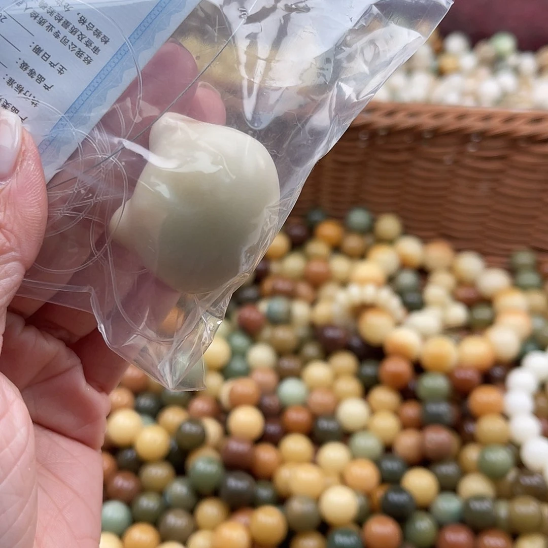 白玉菩提吊坠B/30mm/1颗牙牙果