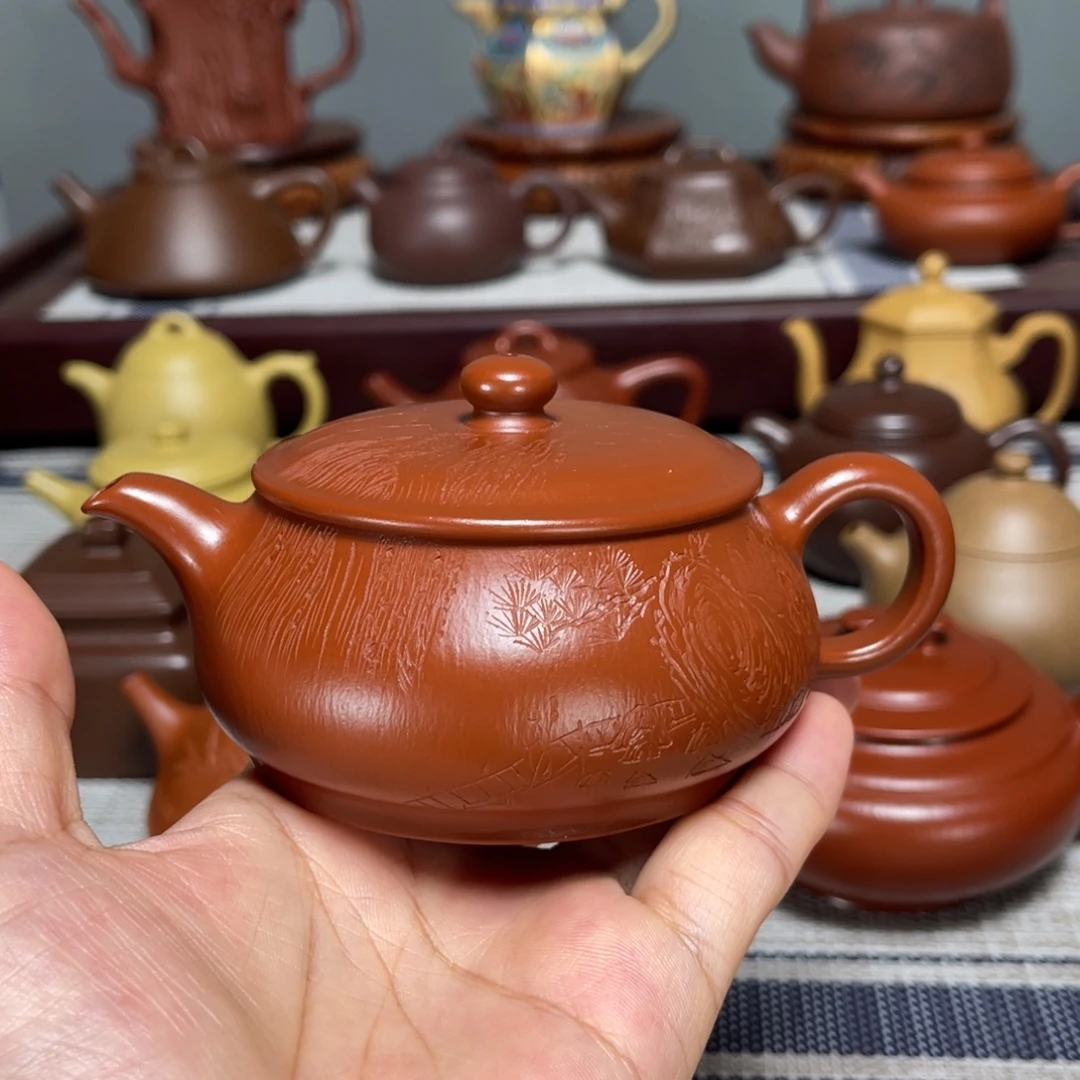 茶壶紫砂全手工制作150cc