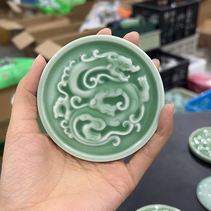 龙泉云间青瓷小米茶器