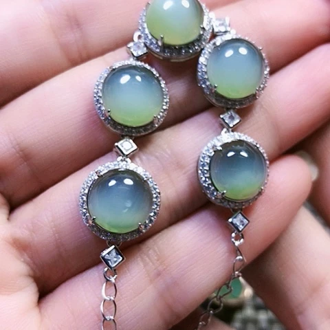 和田玉银S925镶嵌戒指