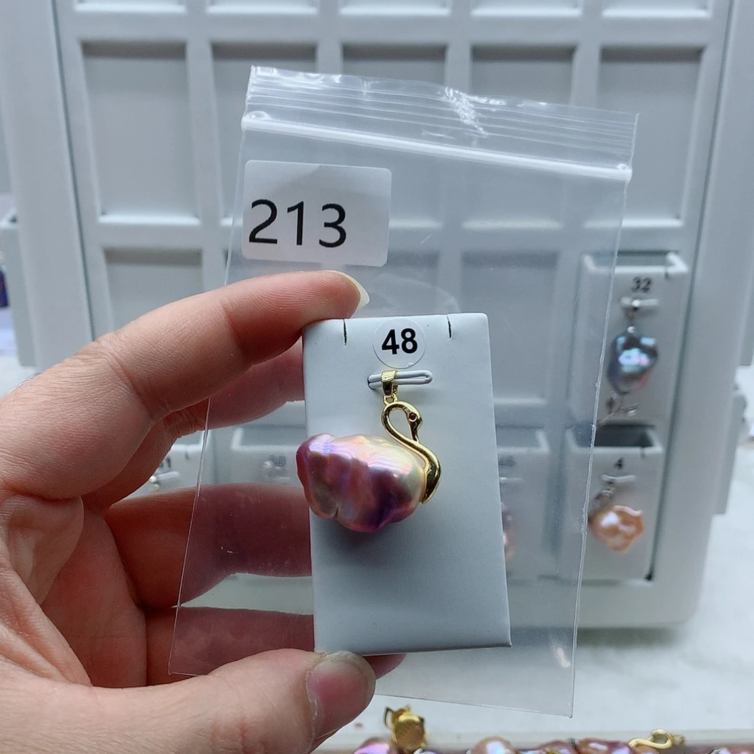 淡水珍珠吊坠(不含链)合金