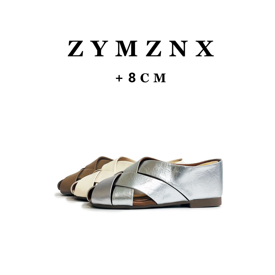 【平增高8cm】包头拖女夏季室内外出防滑舒适透气一脚蹬凉鞋女P054