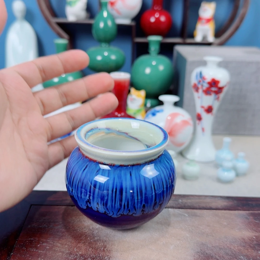 陶瓷手工小花器摆件