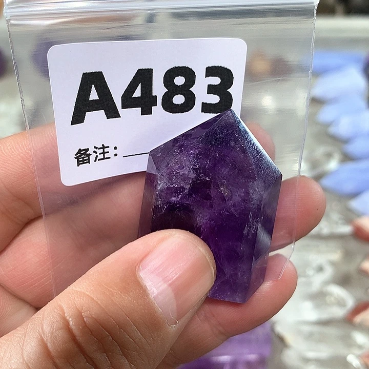 天然水晶柱子A483未镶嵌水晶叮*?