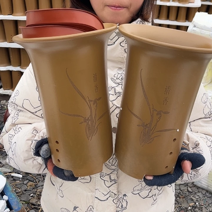 宜兴紫砂精品花盆