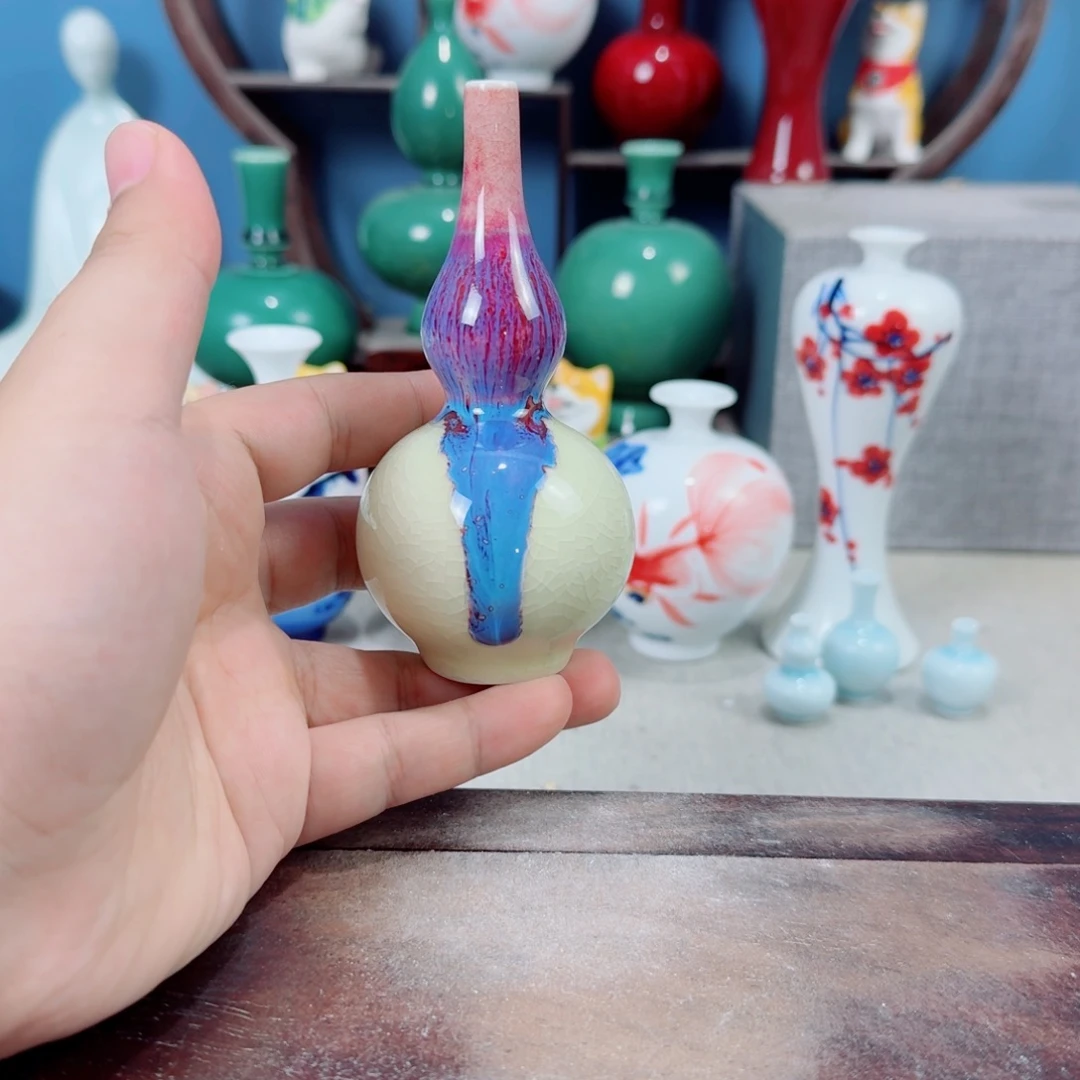 陶瓷手工小花器摆件