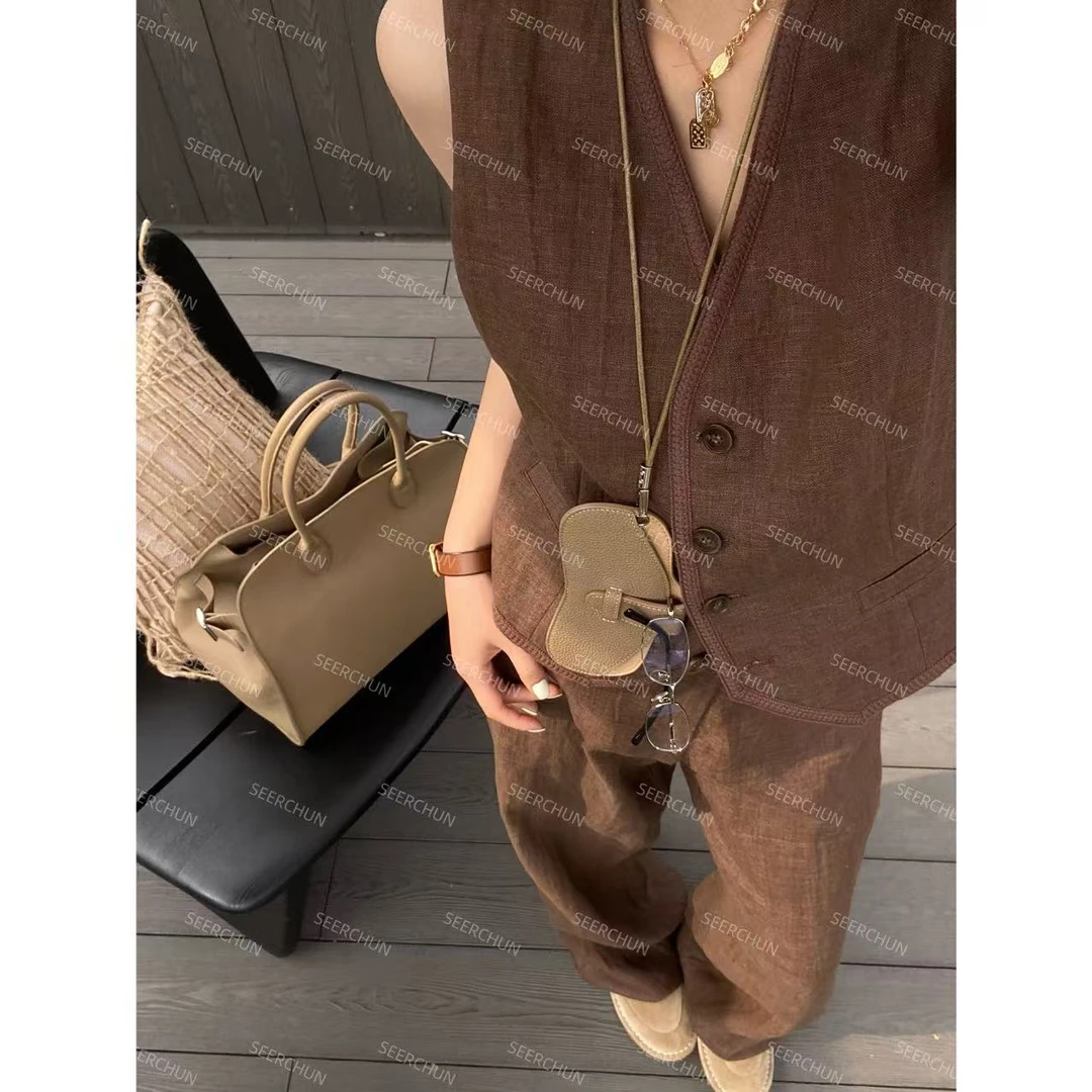 【纯纯女装】 SEER CHUN高品质老钱亚麻马甲 51113