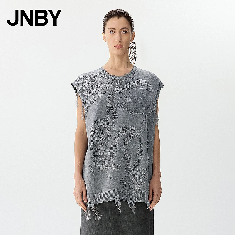 【商场同款新品】JNBY/江南布衣25春针织背心街头风马甲5P2313290