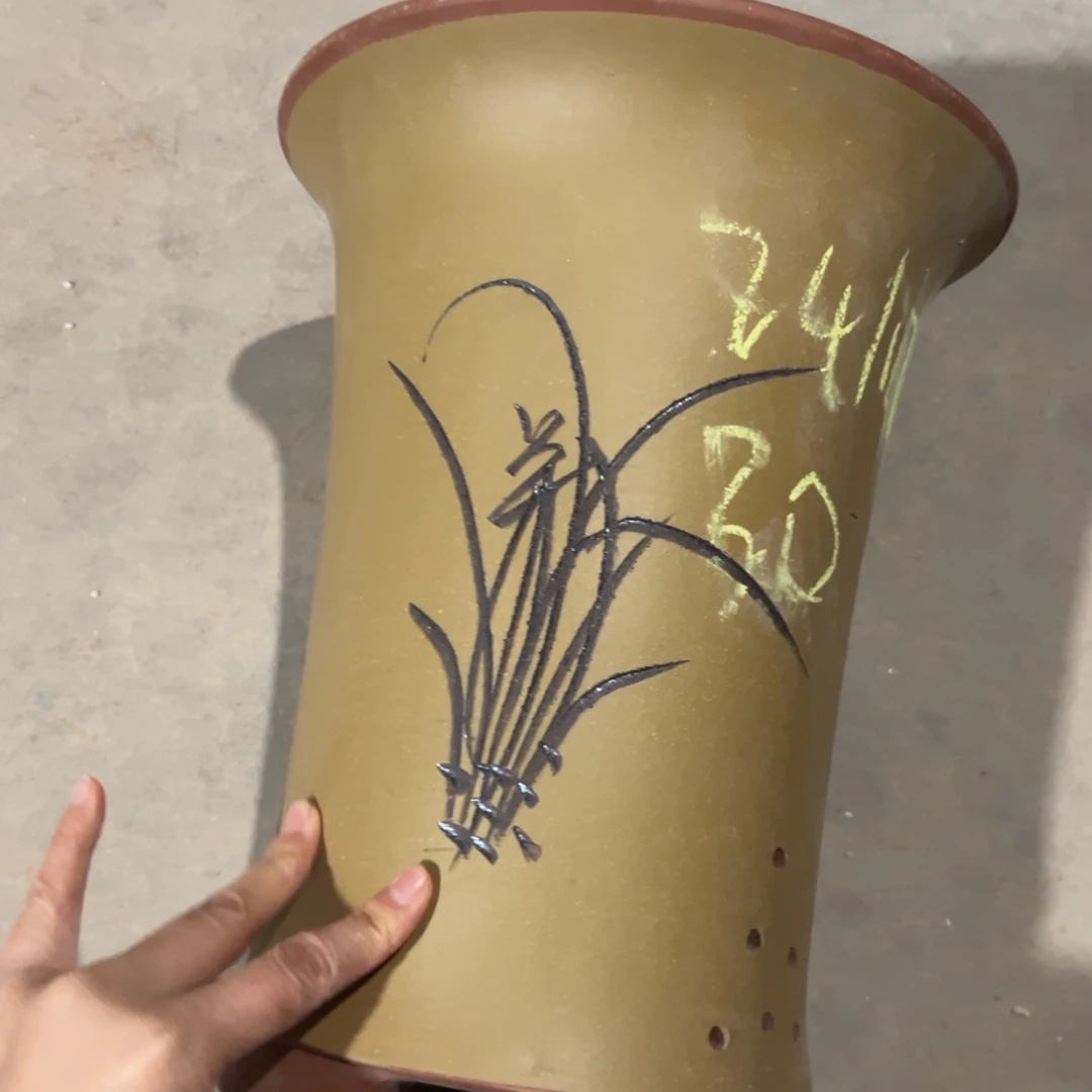 宜兴川阁紫砂花盆单个