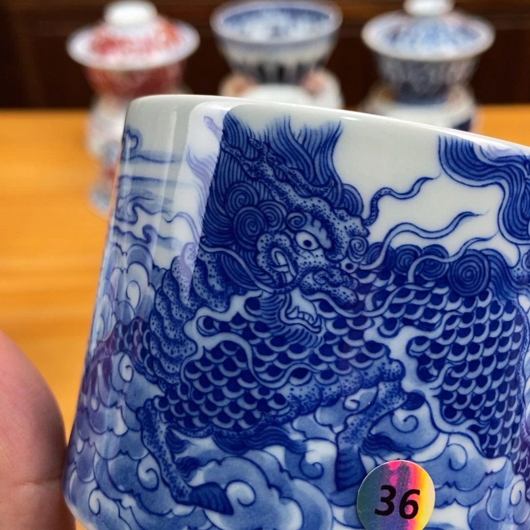 手绘现代茶具非古董