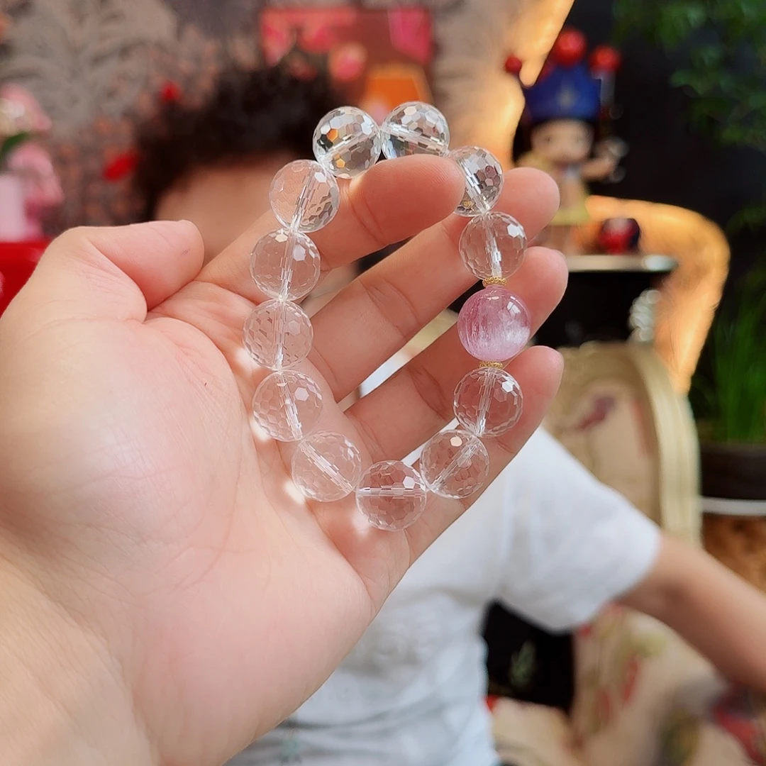 18K金镶嵌手链水晶16毫米