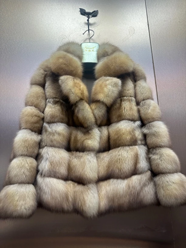 加拿大金色小紫大衣外套 西装领