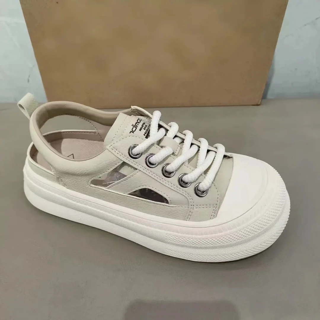 时尚鞋女鞋2025夏季新款时尚休闲简约厚底大头运动鞋女潮鞋3601