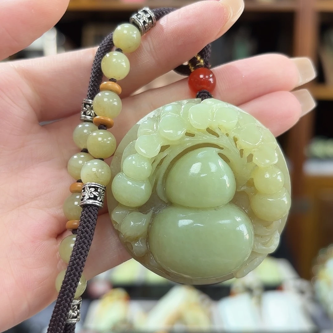 和田玉吊坠葫芦未镶嵌