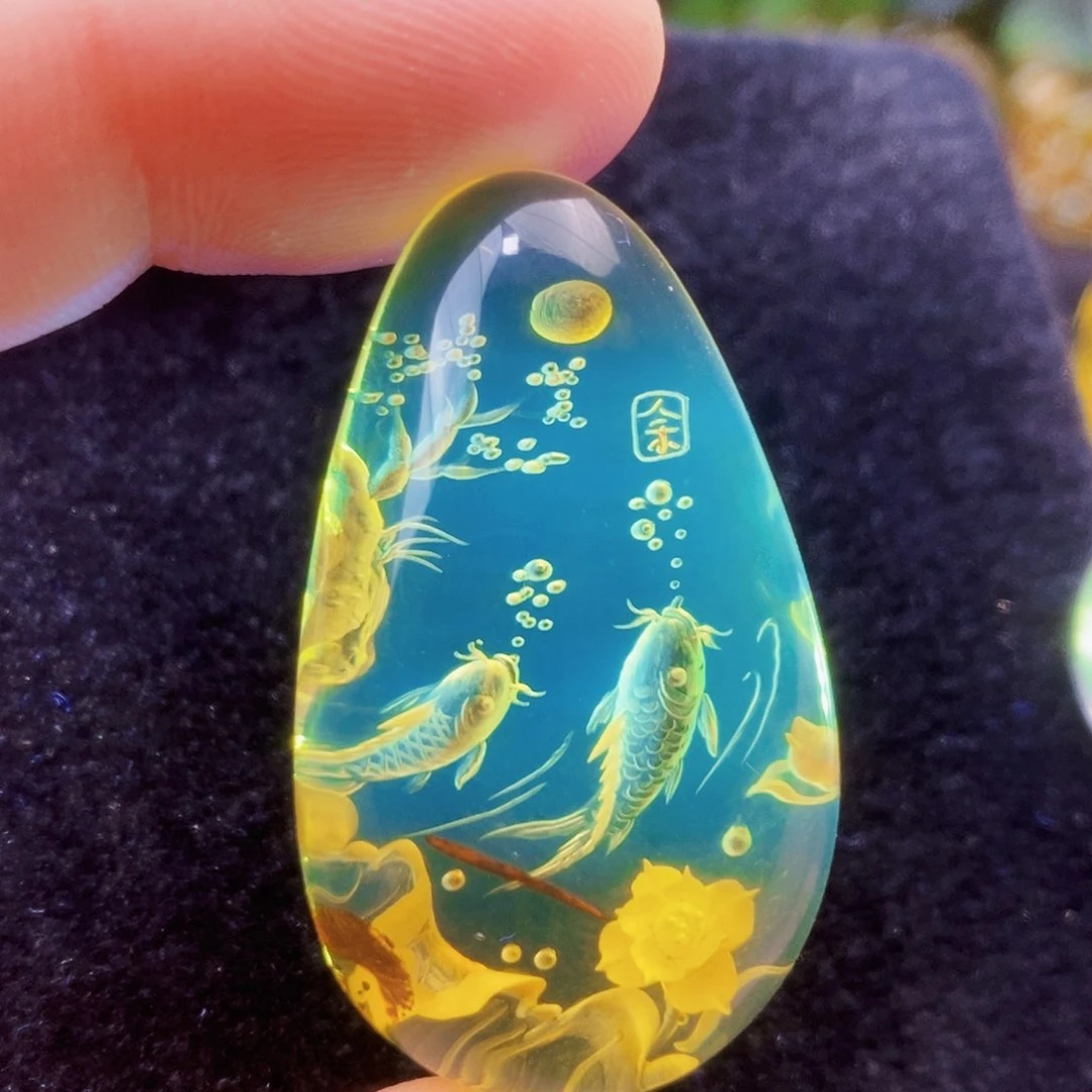 【闪购商品】金珀吊坠(不含链)未镶嵌