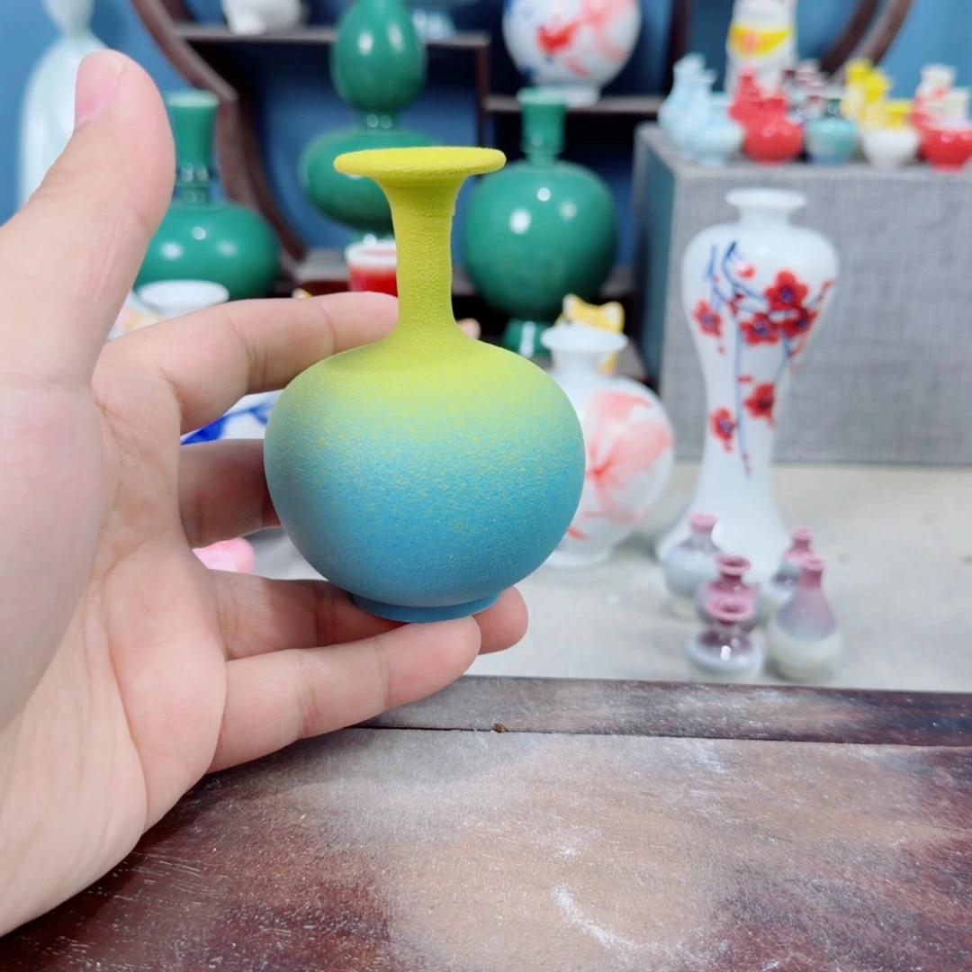 陶瓷手工小花器摆件