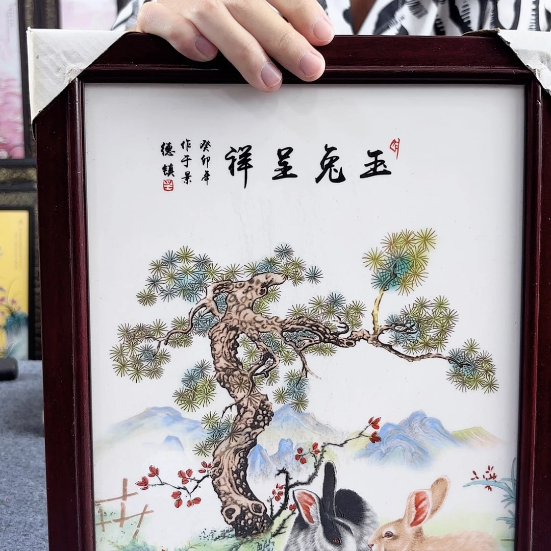 摆件景德镇陶瓷瓷板画