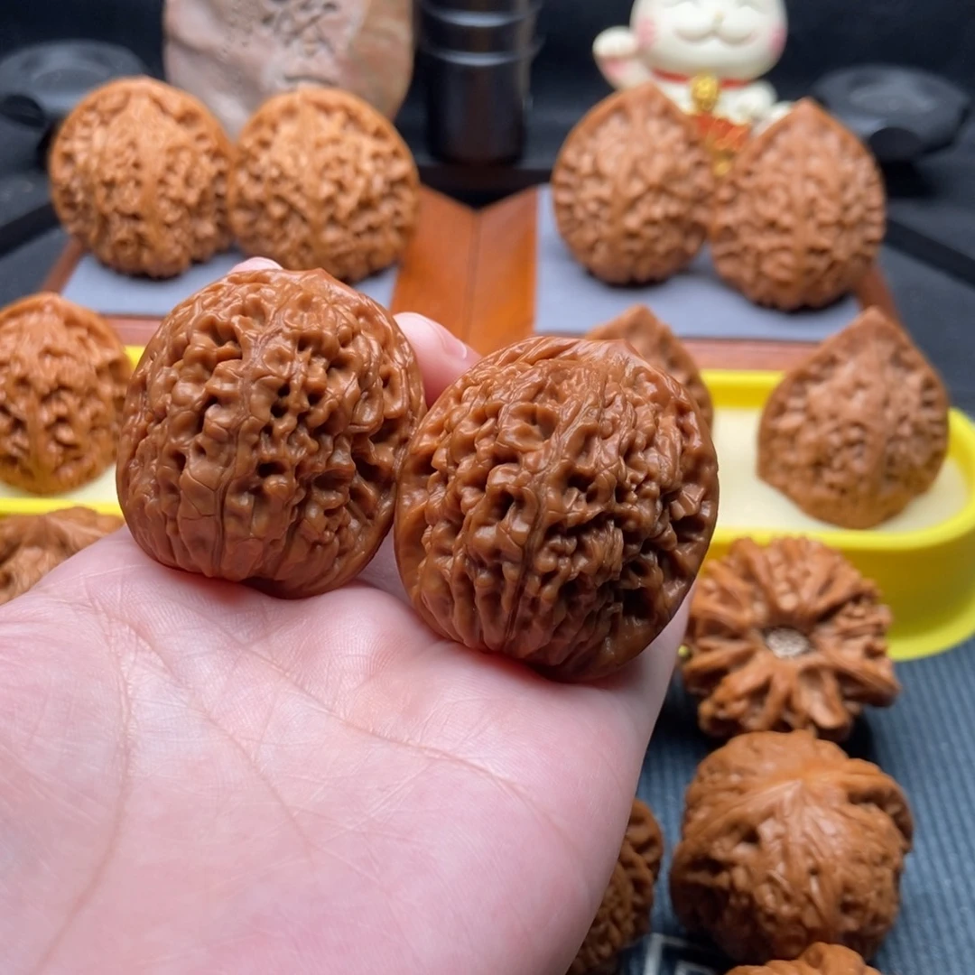 吊坠文玩核桃莲花