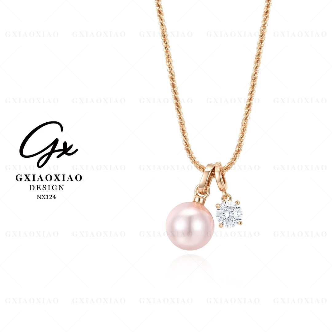 G XIAOXIAO 925银 镀K金【温柔月光】轻奢气质项链 NX124 NX125