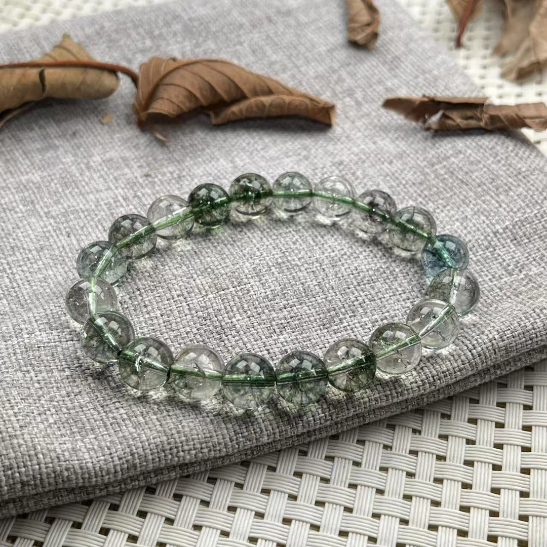 SJ-0141号清新大气绿幽10mm手链多样性发一件