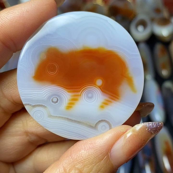 合金颈饰玛瑙/玉髓三***猫