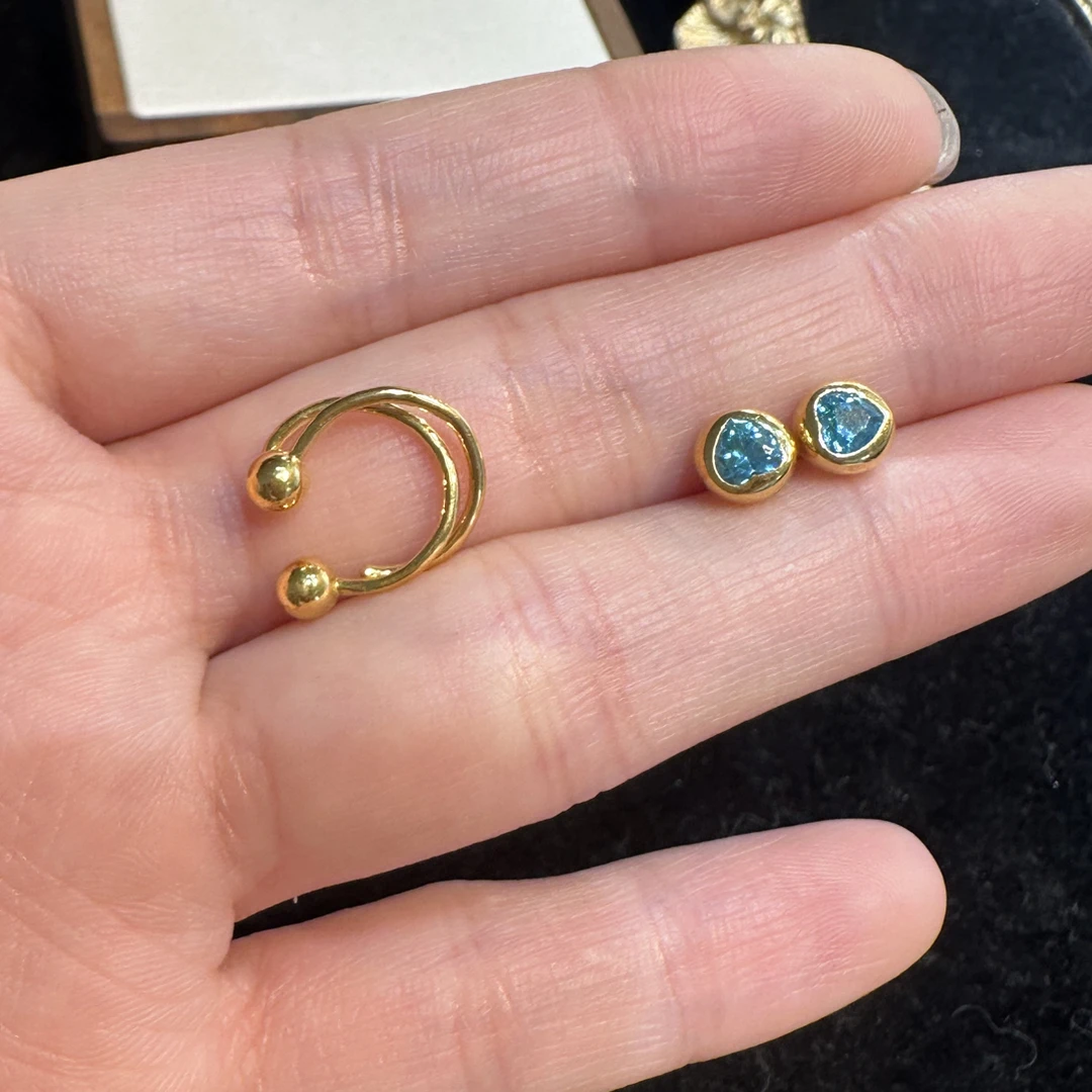 足金999 黄金5G工艺 耳饰