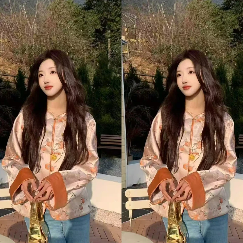 小众设计新中式女装国风复古高级感超好看唐装上衣提花外套女