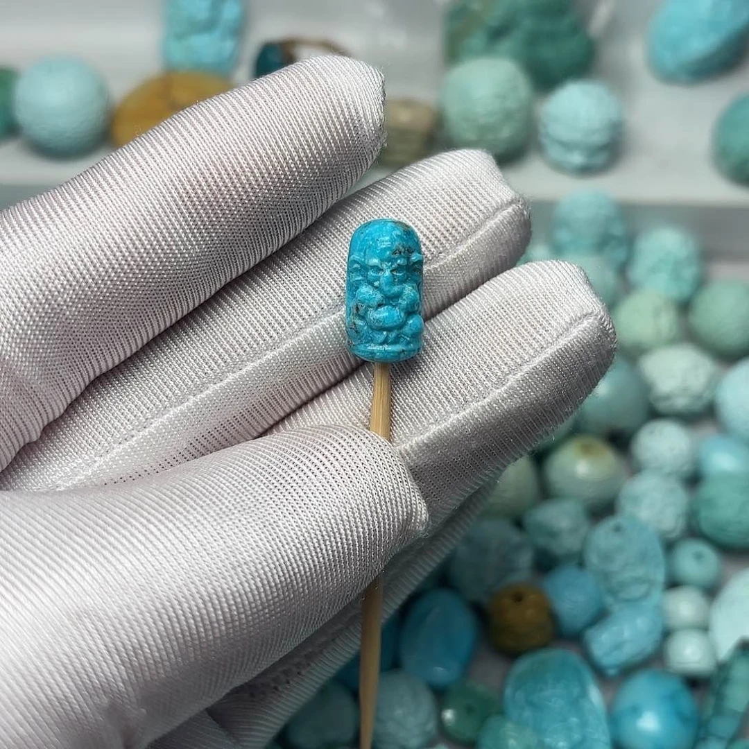 绿松石珠宝半成品未镶嵌