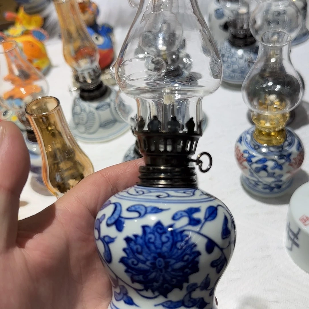 为爱发光手绘陶瓷灯