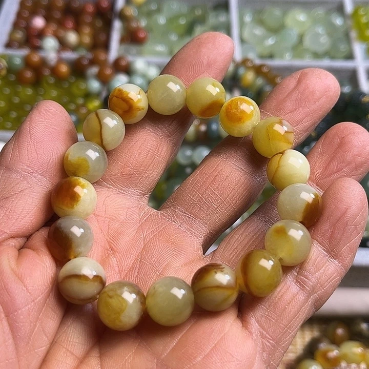 合金蛇纹石玉颈饰