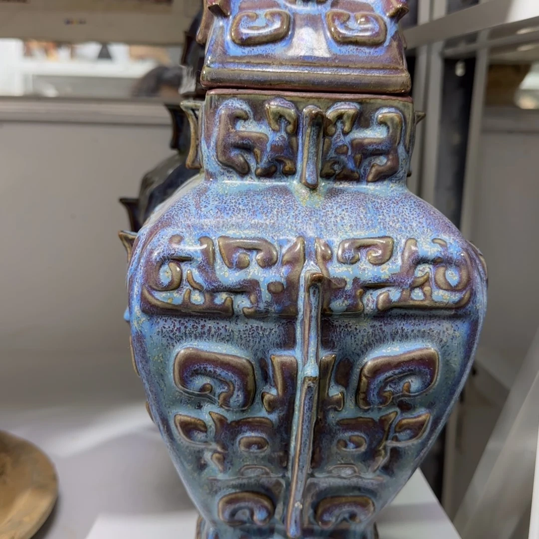 丹***鱼陶瓷摆件摆件摆件