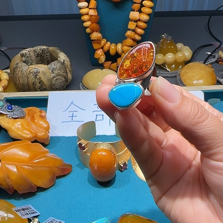 琥珀未镶嵌手链波兰设计琥珀蜜蜡
