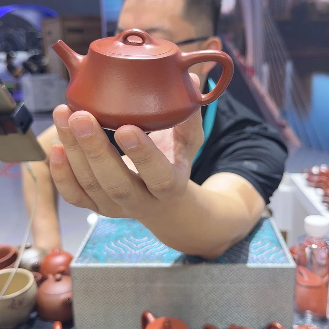 ³***√茶杯紫砂朱泥 全手 柱瓢