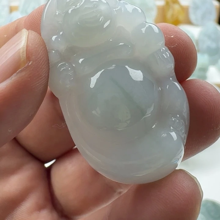 翡翠未镶嵌颈饰天然缅甸A货翡翠