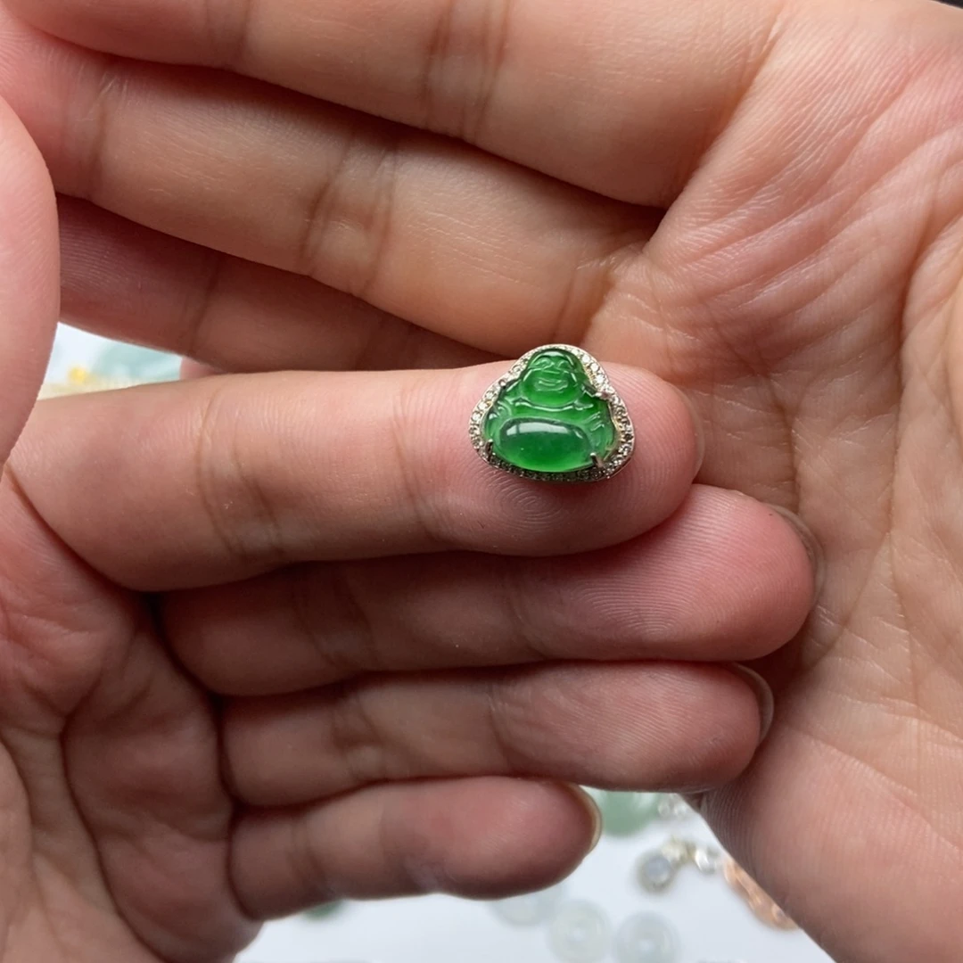 翡翠银S925镶嵌颈饰