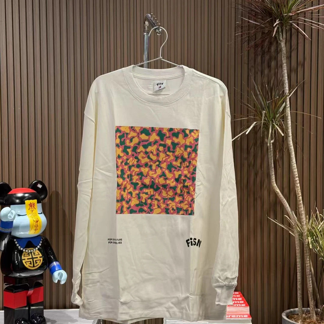 【光头强03】FISN 8.5长袖T恤 胸口迷彩 潮流服饰
