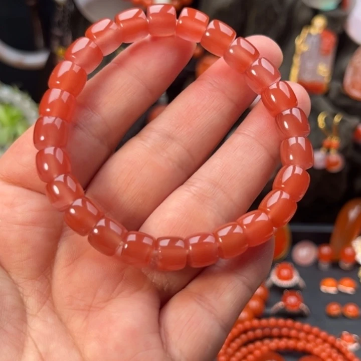南红玛瑙未镶嵌手串