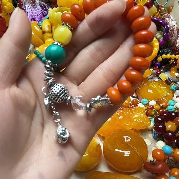 树脂制品513算盘手链