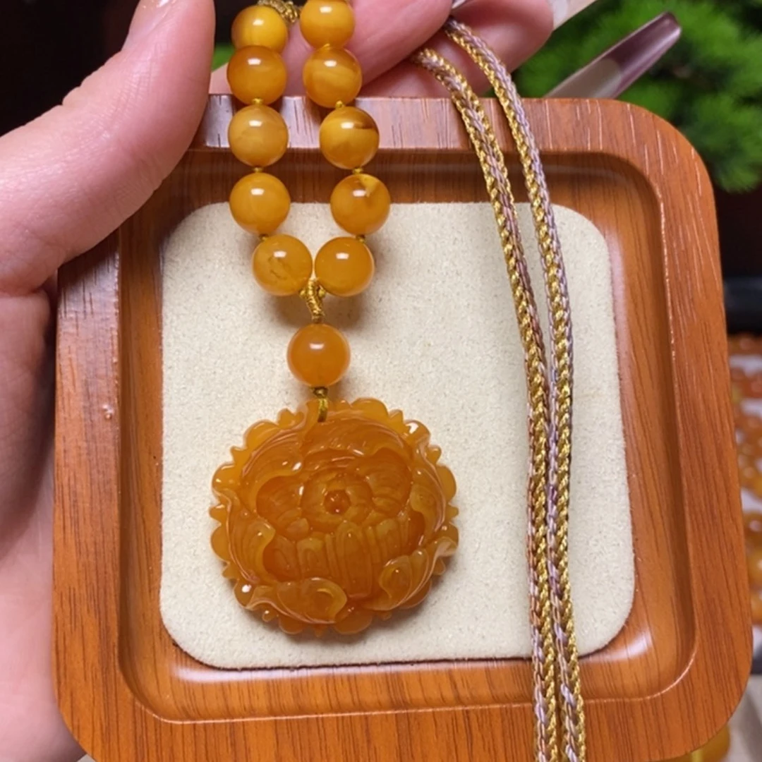 【闪购商品】蜜蜡颈饰未镶嵌项链