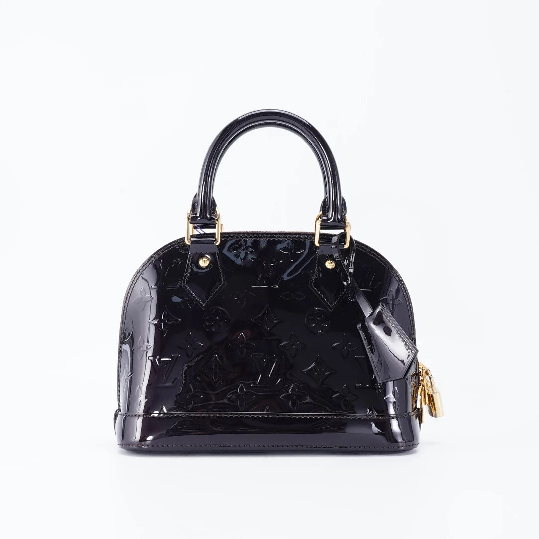 95新 LouisVuitton/路易威登 【白菜】almabb漆皮包车厘子色