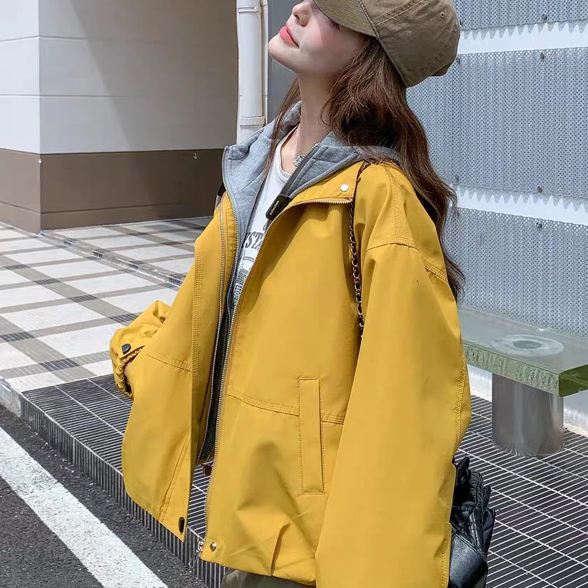 时尚女装休闲帽衫棉服9522