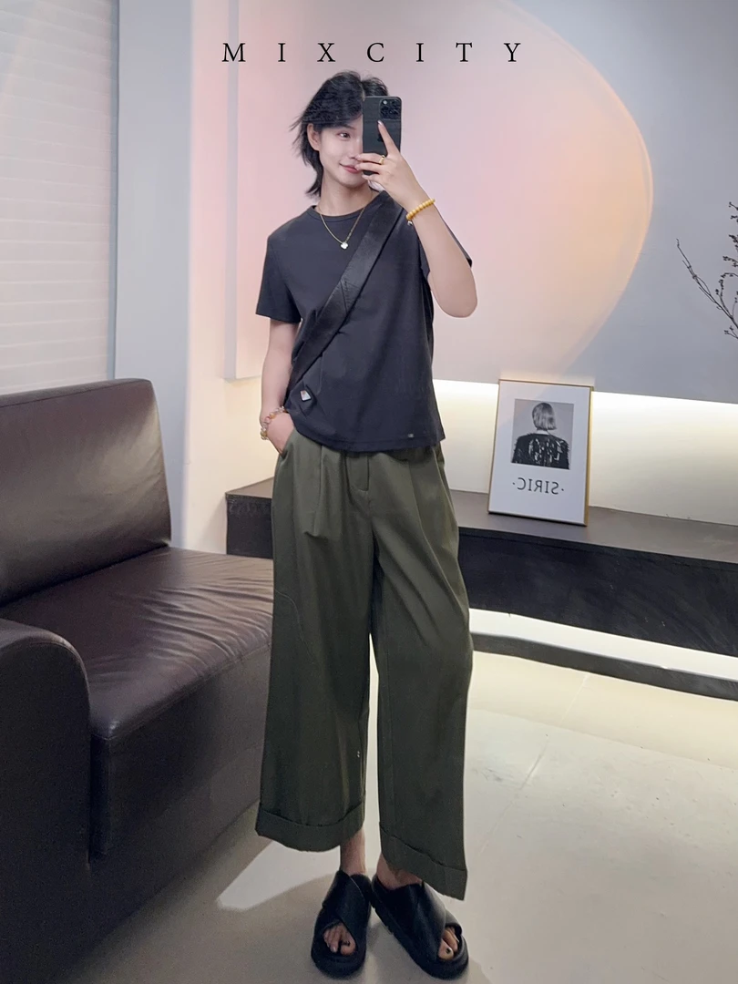 【亚楠本楠】酷酷裤◆自在随性100新疆长绒棉工装休闲裤8209